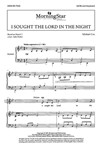 I Sought the Lord in the Night