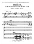 I Am the Resurrection and the Life (Full/Choral Score)
