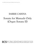 Sonata II For Manuals Only