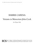 Variants I Memoriam John Cook