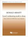 Love's redeeming work is done