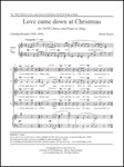 Love Came Down At Christmas