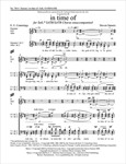 in time of (Unaccompanied version)