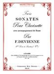 TROIS SONATES POUR CLARINETTE EN DO AVEC ACCOMPAGNEMENT DE BASSE (VIOLONCELLE OU 2E CLARINETTE EN DO)