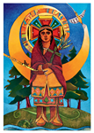 Kateri Tekakwitha 5x7 Note Card with envelope