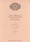 Four Masses for Cantor, Assembly, and Organ