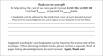 Lead Me, Guide Me, Second Edition - Donor Envelopes
