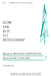 How Far Is It to Bethlehem?