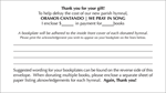 Oramos Cantando / We Pray in Song - Donor Envelopes