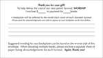 Worship, Fourth Edition - Donor Envelopes