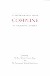Compline: An Order for Night Prayer