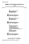 Come, Let Us Sing Joyfully (Venite)
