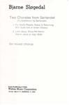 Two Chorales from Sorlandet (To Folktoner fra Sorlandet)