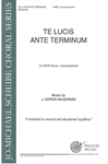 Te Lucis Ante Terminum