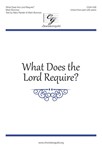 What Does the Lord Require