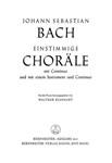 Einstimmige Chorale aus den Kantaten, Heft 1 -7 Choralkompositionen fur Solostimme oder Chor, teilwe