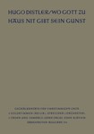 Wo Gott zuhaus nit gibt sein Gunst op. 11/1 (1933) -Choralkantate-