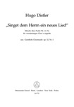 Singet dem Herrn ein neues Lied op. 12/1 -Motet on Psalm 98/1, 4-9a op. 12/1 from "Geistliche Chormu