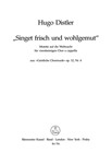 Singet frisch und wohlgemut for four-part choir op. 12/4 -Motet for Christmas- (No. 4 from "Geistlic
