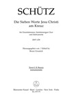 Die sieben Worte Jesu Christi am Kreuz (The Seven Last Words of Christ) SWV 478 -Music on liturgical