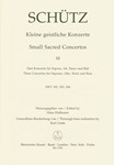 Small Sacred Concertos, Volume 3 -drei Concertos for Soprano, Alto, Tenor and Bass-