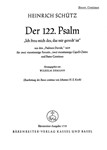 Ich freu mich des, das mir geredt ist fur 2 Favoritchore, 2 Capellchore und Basso continuo SWV 26 -P