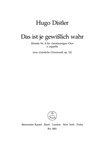 Das ist je gewisslich wahr -Motette zum 14. Sonntag nach Trinitatis- (Nr 8 aus "Geistliche Chormusik