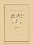 funf Stucke fur Viola und Klavier op. 24/3b (1952)