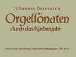 Orgelsonaten durch das Kirchenjahr, Heft 8: BuS- und Bettag / Ende des Kirchenjahres op. 30