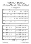 Dunque addio, care selve - Lebet wohl denn, teure Haine SWV 15 -Italienisches Madrigal Nr. 15-