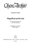 Magnificat primi toni -Der LobGesang der Maria-