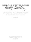 Lyrische Kammermusik fur Klarinette, Violine und Viola (1959)
