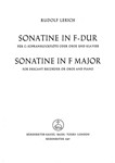 Sonatine fur Blockflote oder Oboe und Klavier F-Dur (1970)