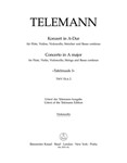 Concerto for Flute, Violin, Violoncello, Strings and Basso Continuo A major TWV 53:A 2 -Tafelmusik I