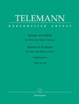 Sonate for Flute and Basso continuo Nr. 1 B minor TWV 41:h4 -"Tafelmusik I"-
