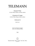 Concerto for three Violins, Strings and Basso Continuo F major TWV 53:F1 (Tafelmusik II)