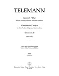 Concerto for three Violins, Strings and Basso Continuo F major TWV 53:F1 (Tafelmusik II)
