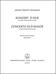 Konzert fur Violine, Streicher und Basso continuo D-Dur -Klavierauszuge zu dem Auffuhrungsmaterial N