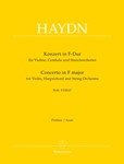 Concerto for Violin, Harpsichord and String Orchestra F major Hob XVIII:6*