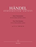 2 Triosonaten aus op.5 -Sonaten 7 B-dur HWV 402 und 1 A-dur HWV 396-