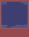 Concertino fur Klavier, Blaser und Schlagzeug op. 21 (1963)