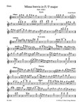 Missa brevis F major Hob. XXII:1 (Fruhe Streicherfassung und spatere Fassung mit Wind Instrumentsn u