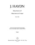 Missa brevis F major Hob. XXII:1 (Fruhe Streicherfassung und spatere Fassung mit Wind Instrumentsn u
