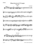 Missa brevis F major Hob. XXII:1 (Fruhe Streicherfassung und spatere Fassung mit Wind Instrumentsn u
