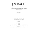 Fuerchte dich nicht, ich bin bei dir for two four-part Mixed choirs A major BWV 228 -Motet-