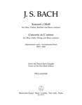 Concerto for Oboe, Violin, Strings and Basso Continuo C minor -Reconstruction of a lost solo concert
