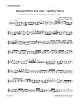 Concerto for Oboe, Violin, Strings and Basso Continuo C minor -Reconstruction of a lost solo concert