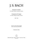 Concerto for Violin, Strings and Basso Continuo E major BWV 1042