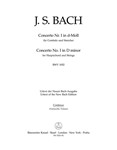 Concerto for Harpsichord and Strings no. 1 D minor BWV 1052