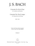 Concerto for Harpsichord and Strings Nr. 2 E major BWV 1053